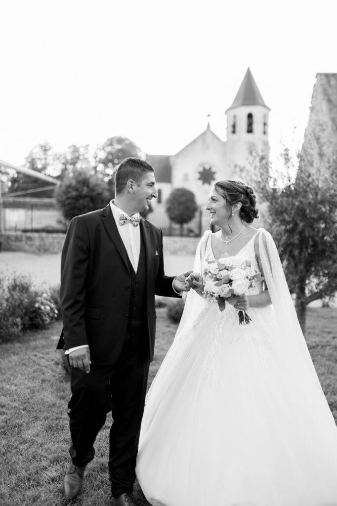 Mariages - portfolio - Patrick PIERRE Photographe - Patrick PIERRE Photographe Mariage de Cindy et Kevin à la ferme des festivités à Bazoches-en-Dunois. Photo en noir et blanc